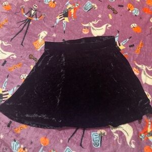 Black Velvet Skirt